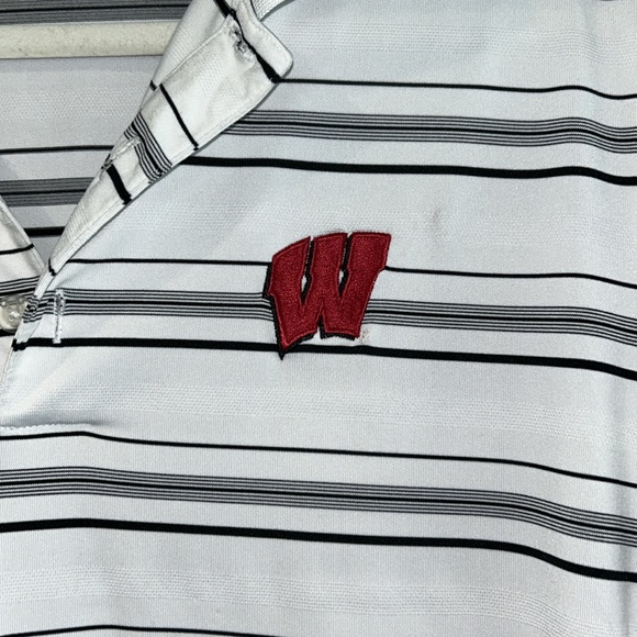 Small Men’s Wisconsin Badgers Adidas Polo - Picture 2 of 5